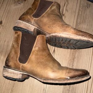 Freebird Tan Leather Ankle Boots